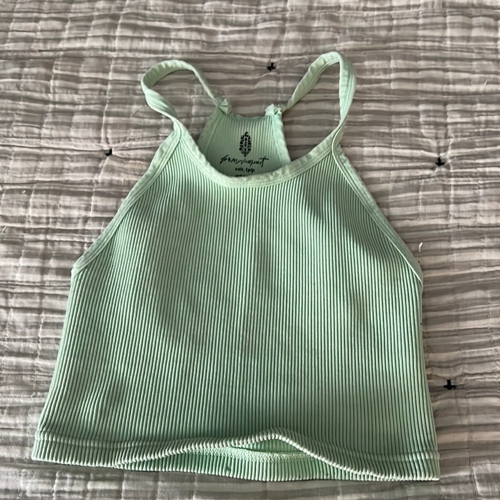 Free people happiness runs crop tank